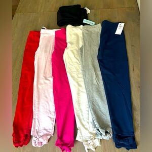 Polo Ralph Lauren girl size 12-14 leggings Cat & Jack fleece legging, 7 pairs